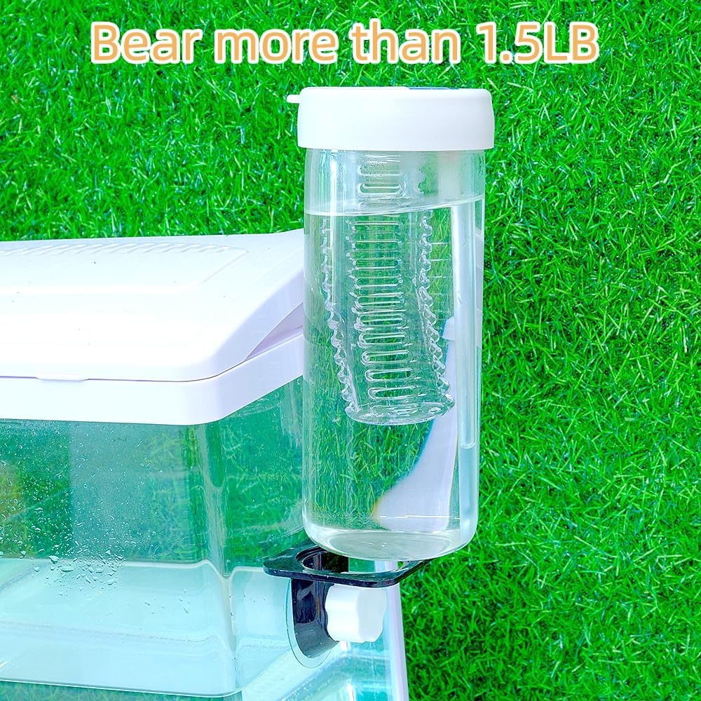 Lizard Gecko Feeding Ledge Holder, with 30 pcs 0.5oz Food Cups Dish