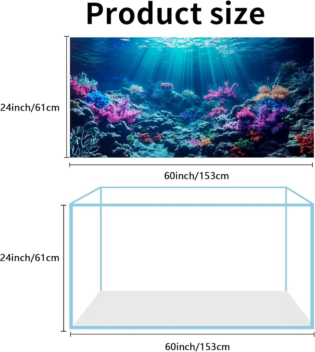 COMSUN 3 Pack Aquarium Background
