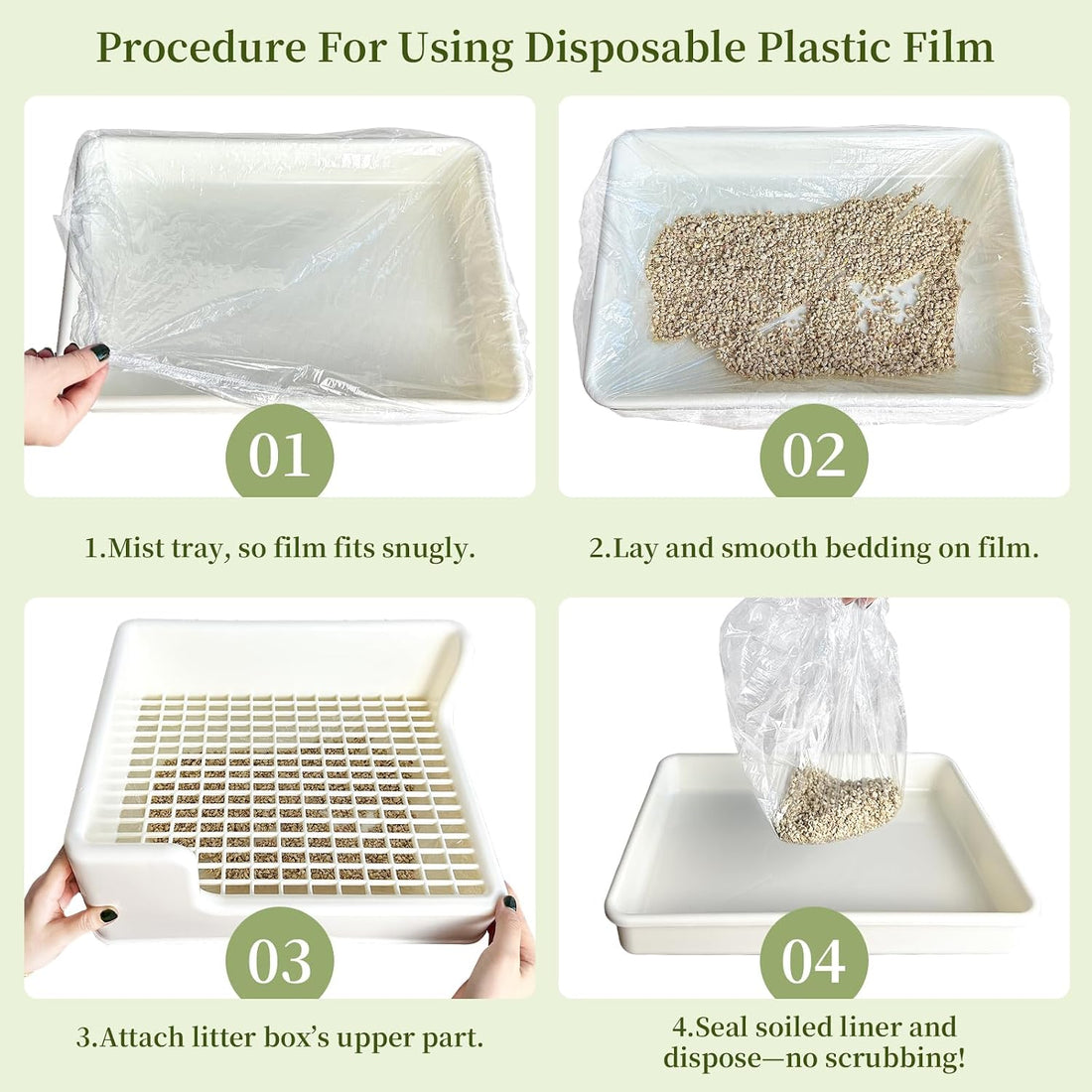 Disposable 50 pcs Small Animal Cage Liners