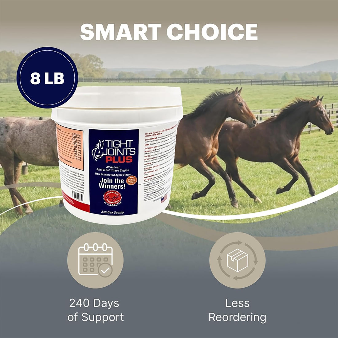 Horse Joint Supplement Powder, 8 lb, 240 Days