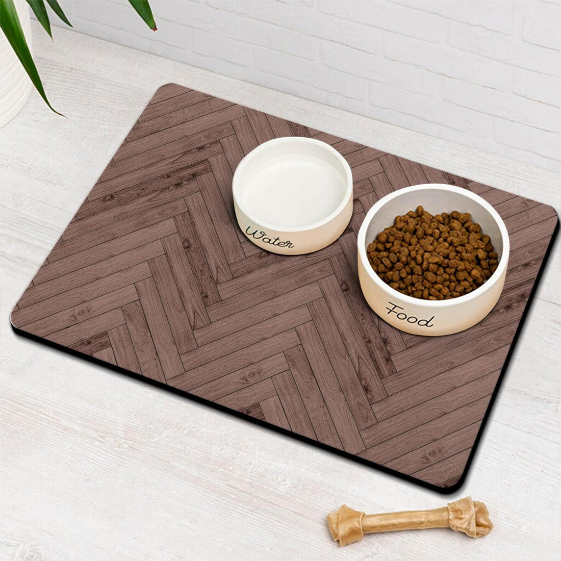 Dog Food Mats for Floors Absorbent, Pet Cat Food Mat