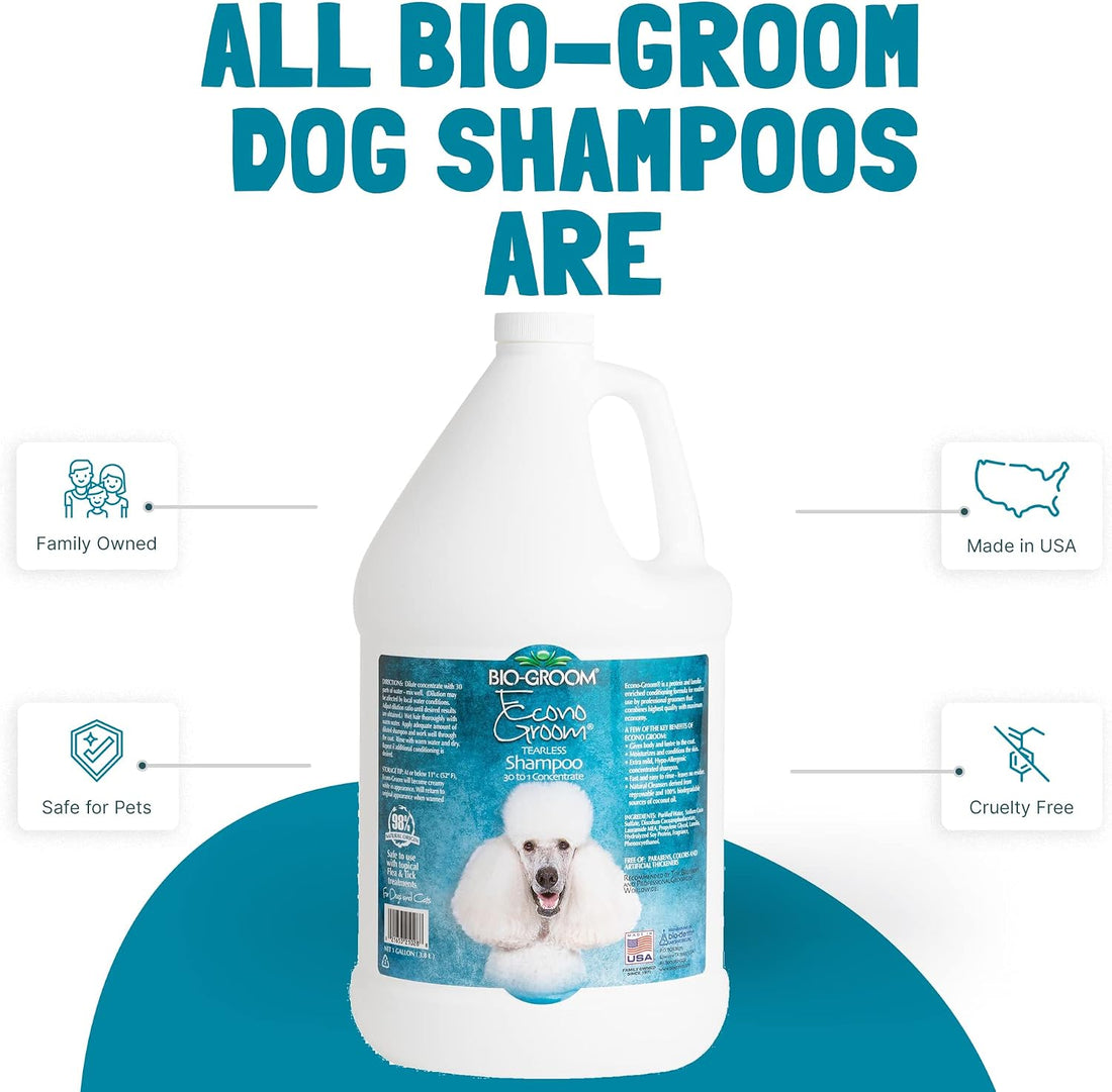 Bio-Groom Econo-Groom Tearless Dog Shampoo Concentrate