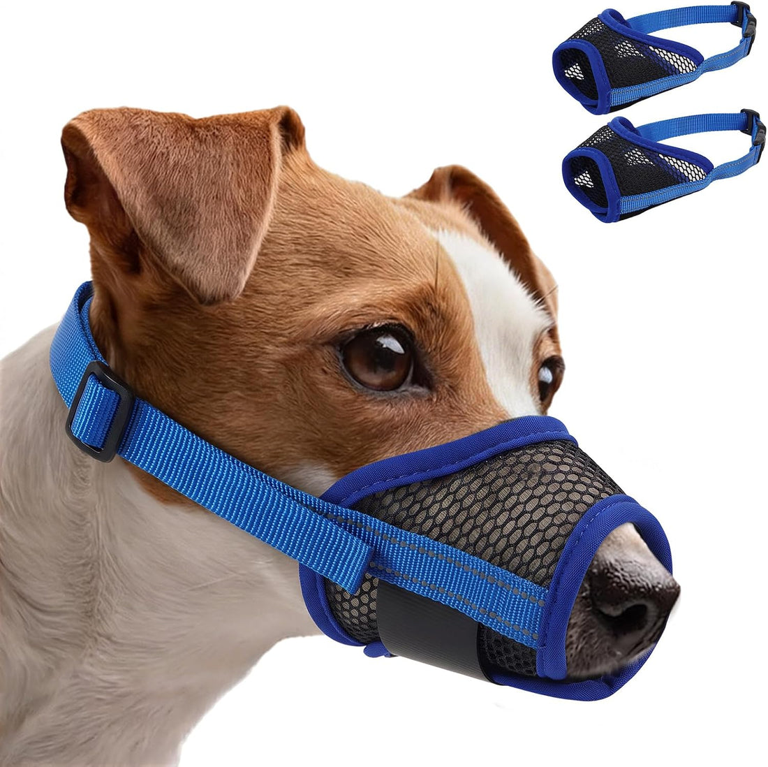 MIGOHI 2 Pack Dog Muzzle for Small Dogs,Soft Breathable Mesh