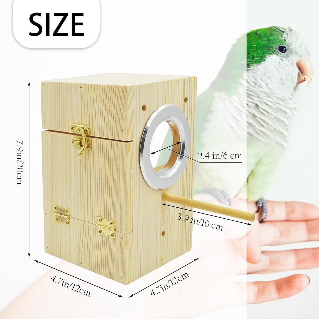 kathson Parakeet Nesting Box Transparent Bird House Bird Nest Box