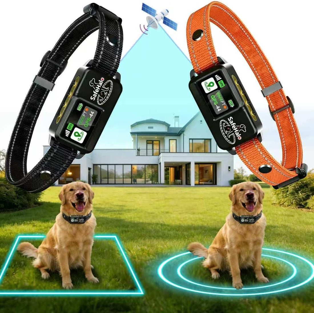 Wireless Dog Fence, GPS Dog Collar Fence System No Subscription