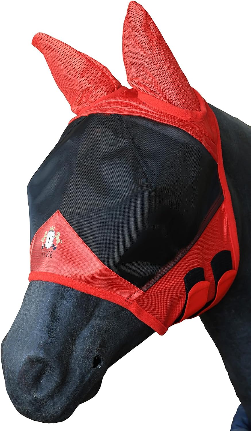 T TEKE Fine Mesh Horse Fly Mask with Ears
