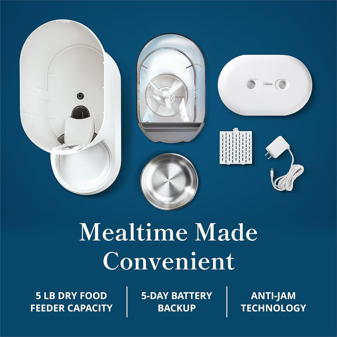 Petivity Smart Feeder for Cats App-Controlled, Multi-Cat Tracking