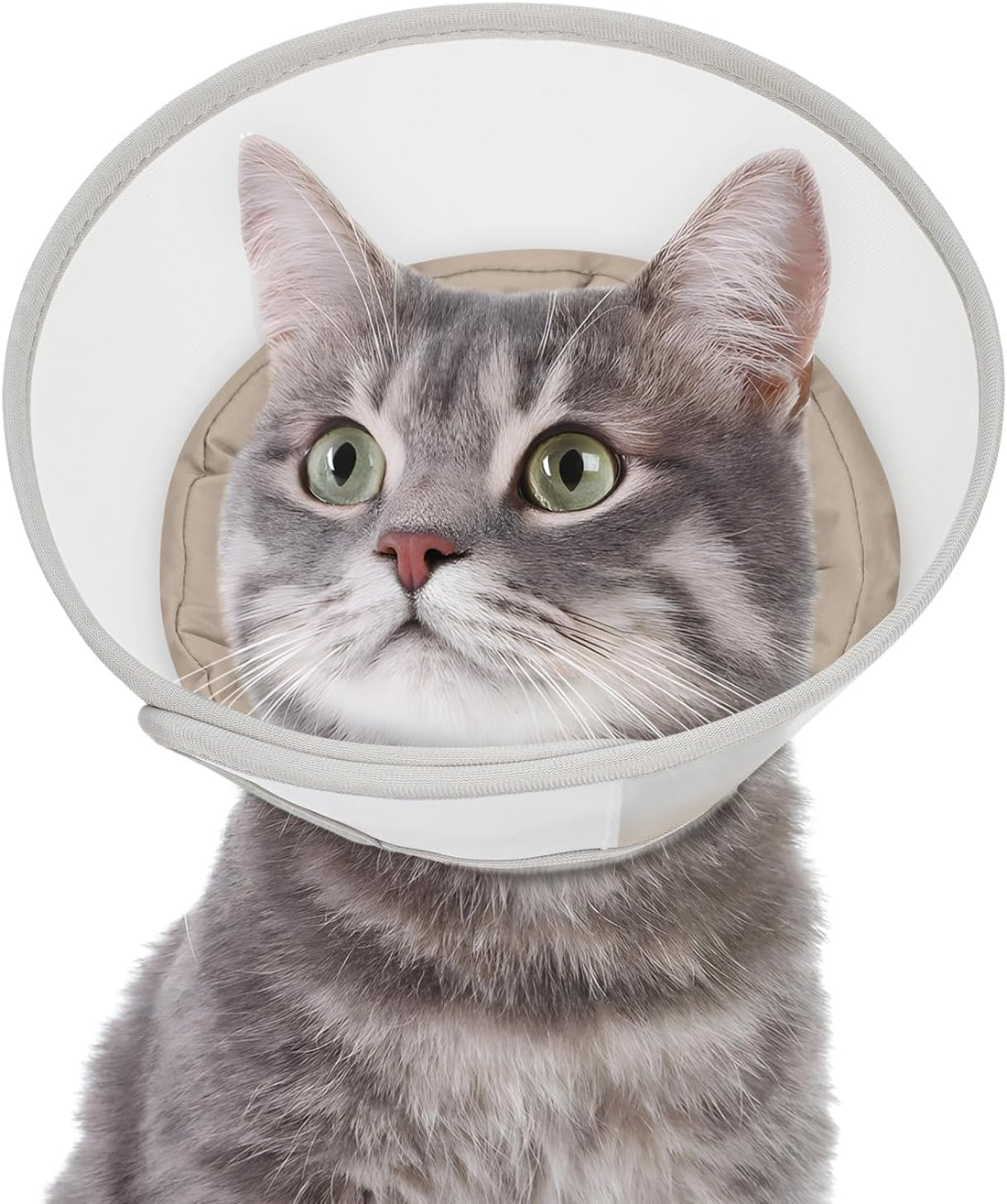 Supet Soft Cat Cone Collar Recovery to Stop Licking Breathable Mesh