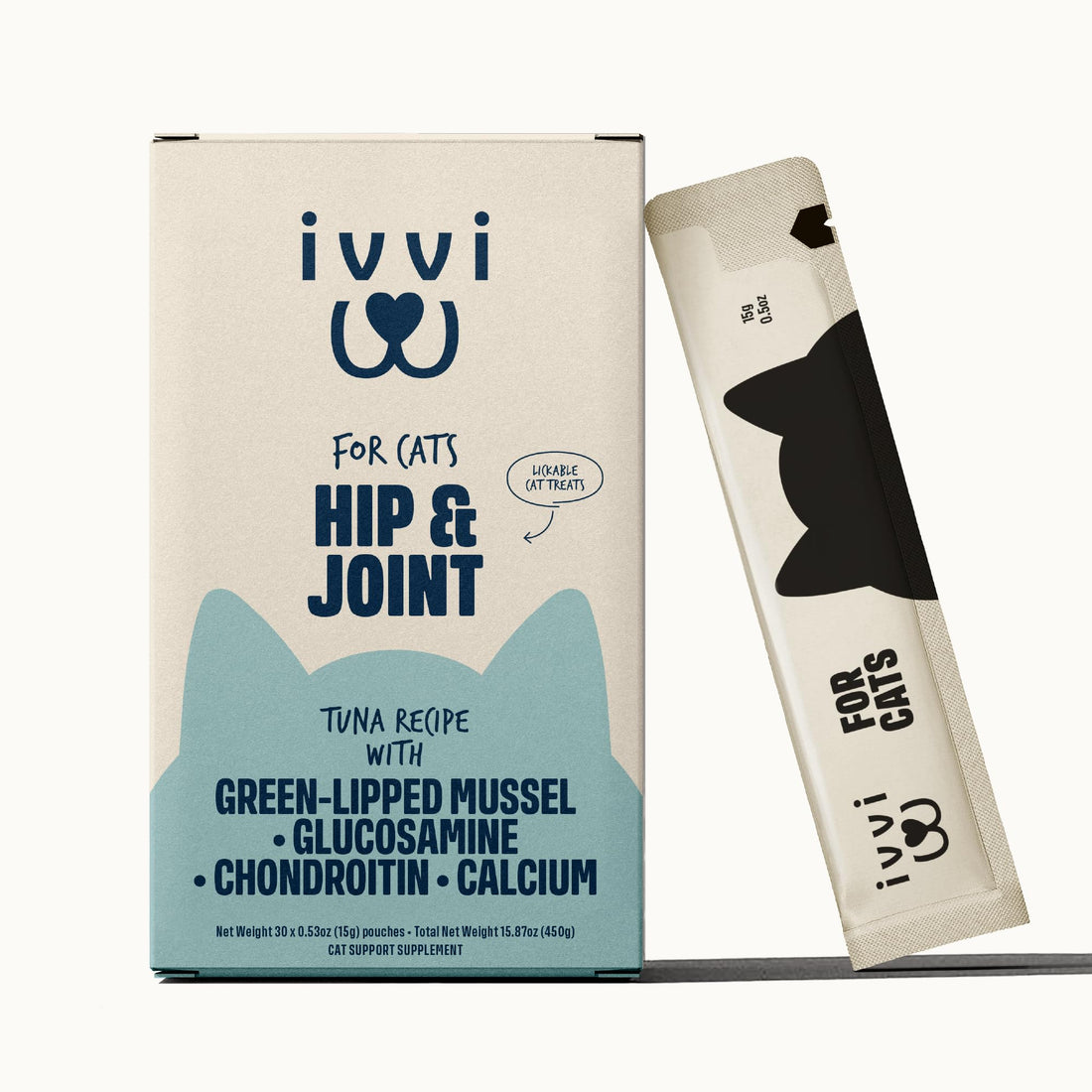 ivvi Hip & Joint for Cats – Functional Cream with Glucosamine