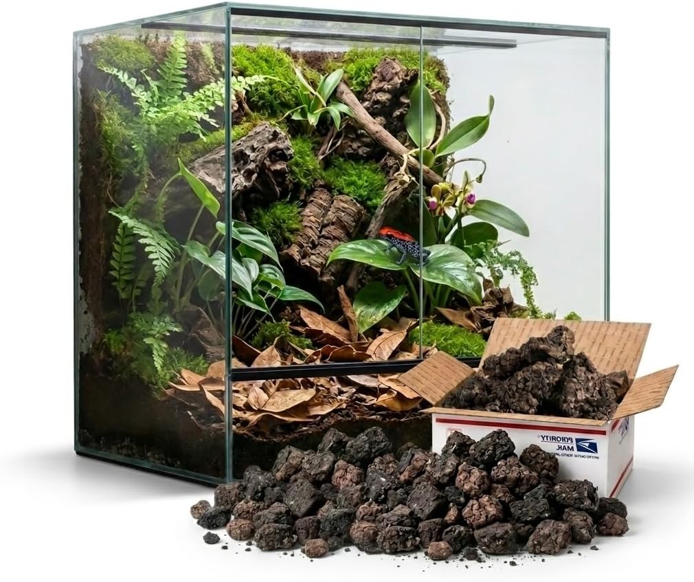 Carbonized Cork Terrarium Background (Med - LG Chunks 12qt)