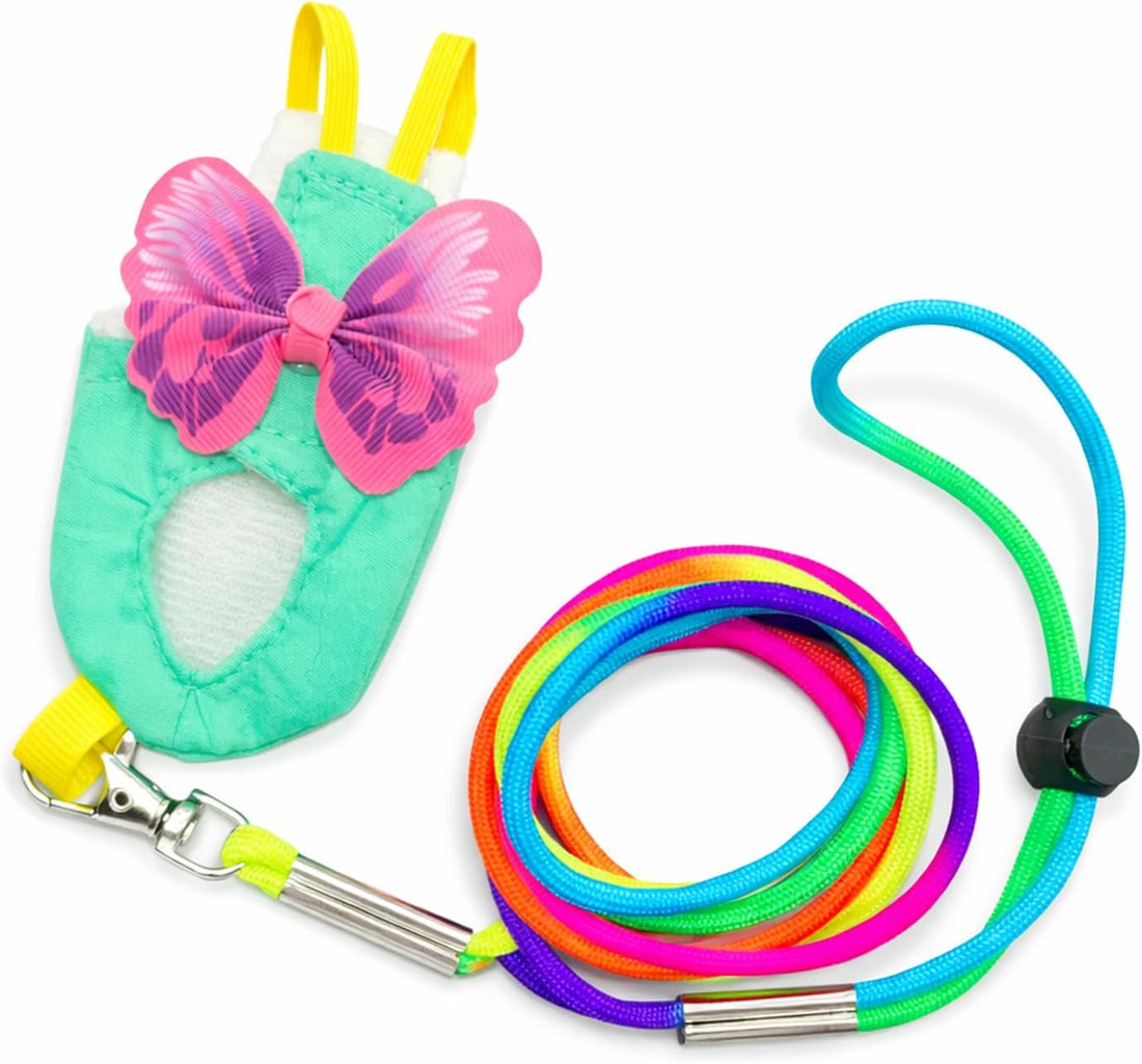 Parrot Diaper Harness with Leash Set for Small/Medium Bird (Size M)