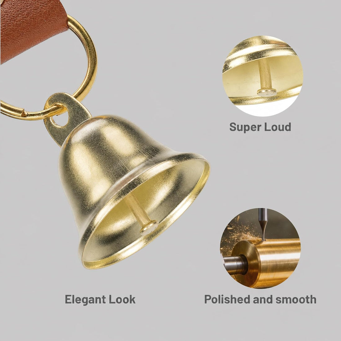 Leather Dog Door Bells, Dog Door Bells for Potty Training
