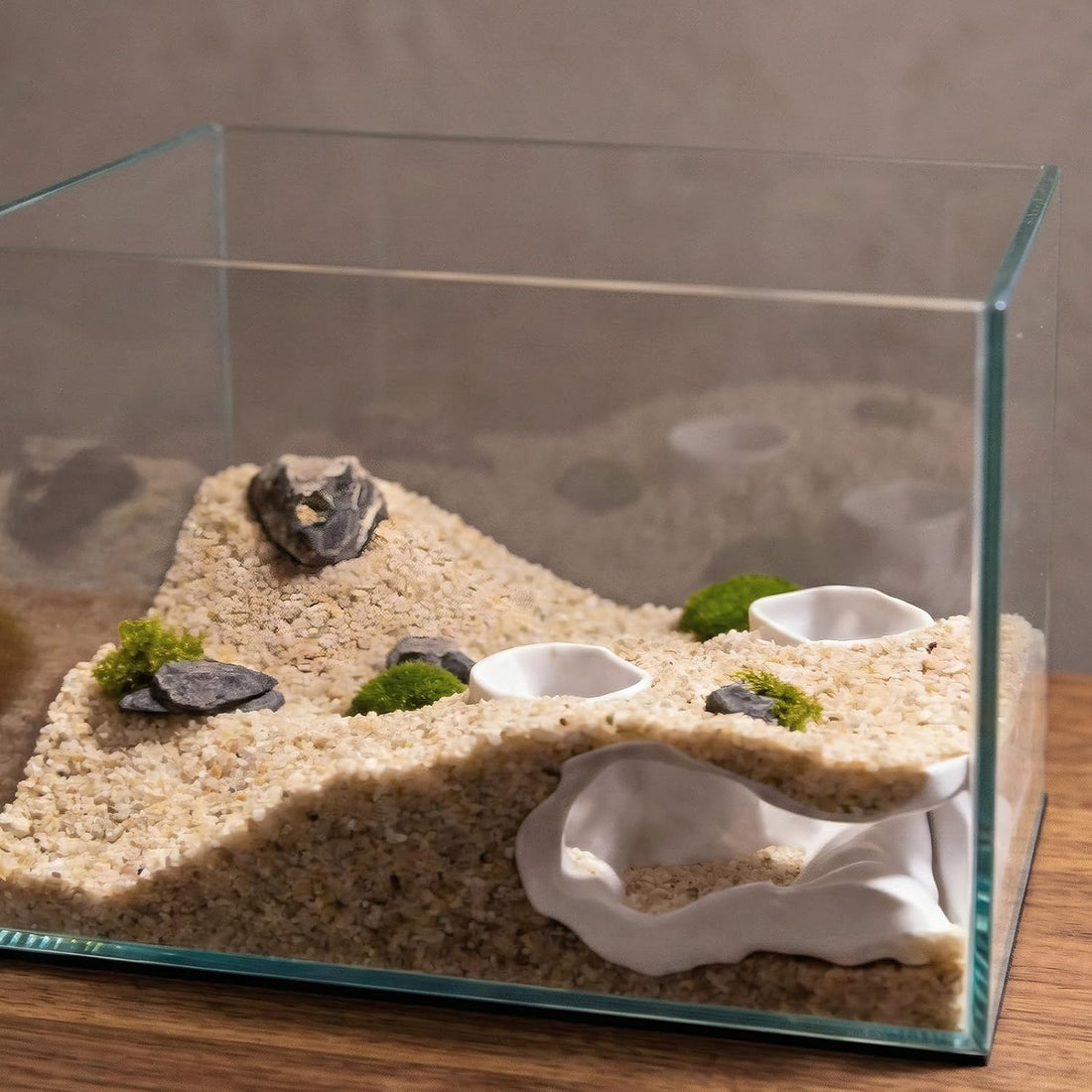 Corner Tunnel Aquarium Cave, Fish Hideout for Aquarium Decor