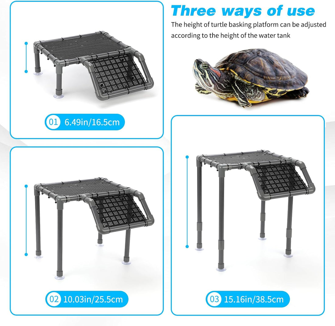 SKARUS Standing Turtle Basking Platform Ramp for 15-75 Gallon