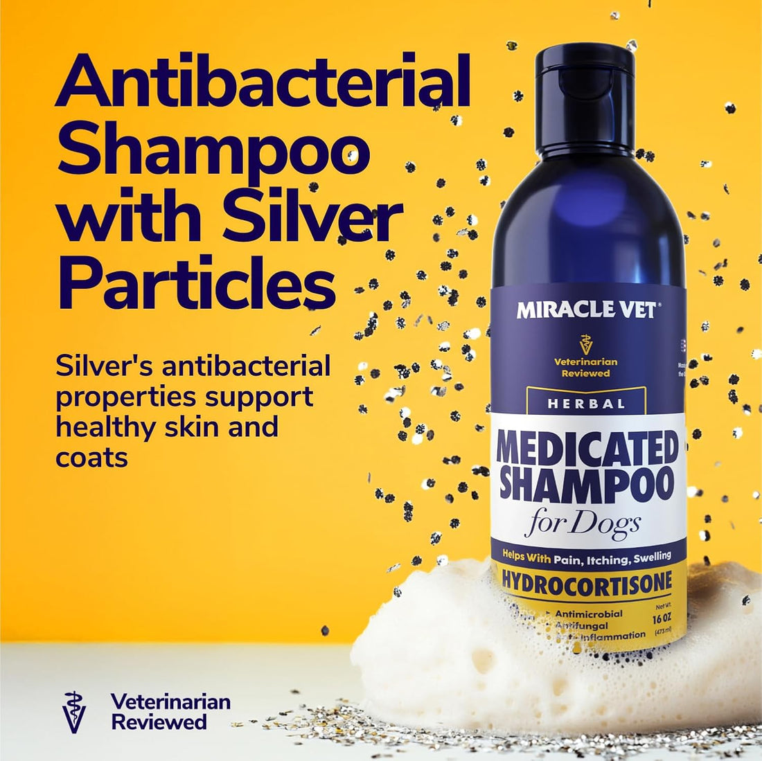 Miracle Vet Medicated Dog Shampoo for Itchy Skin Relief