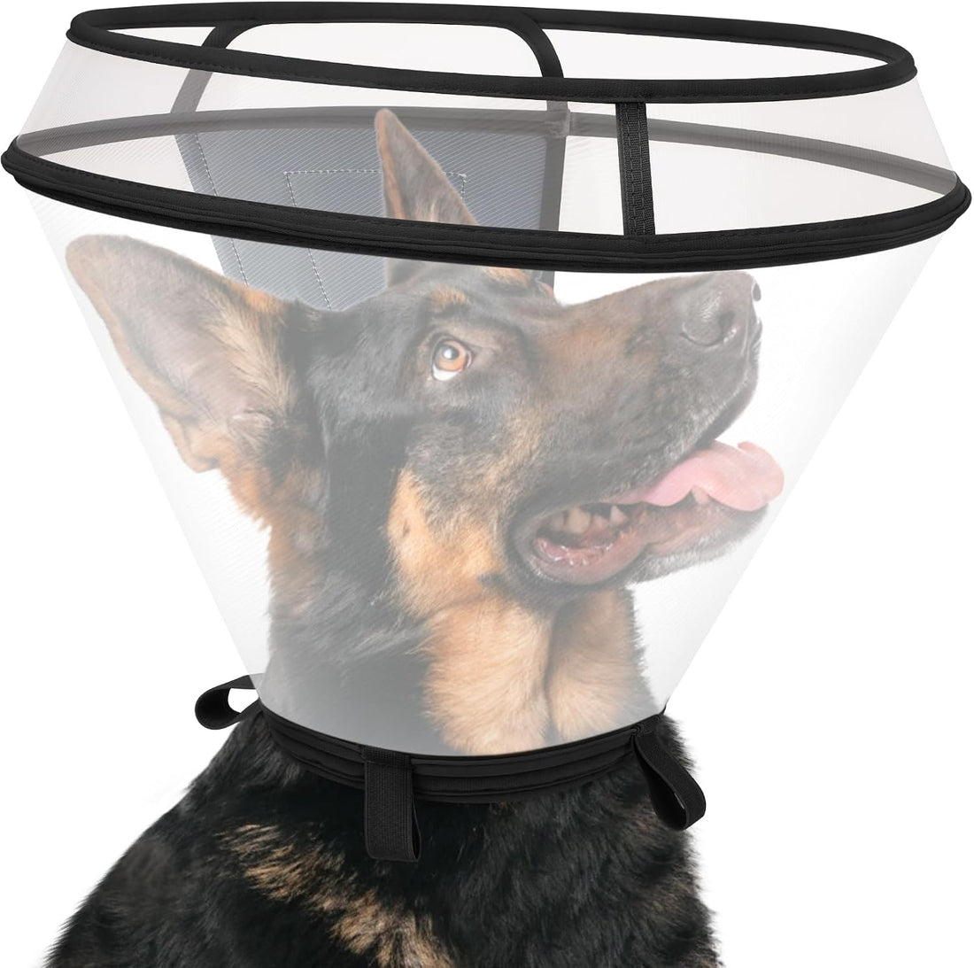 Clear Dog Cone Collar After Surgery, Extended Cone to Stop Licking
