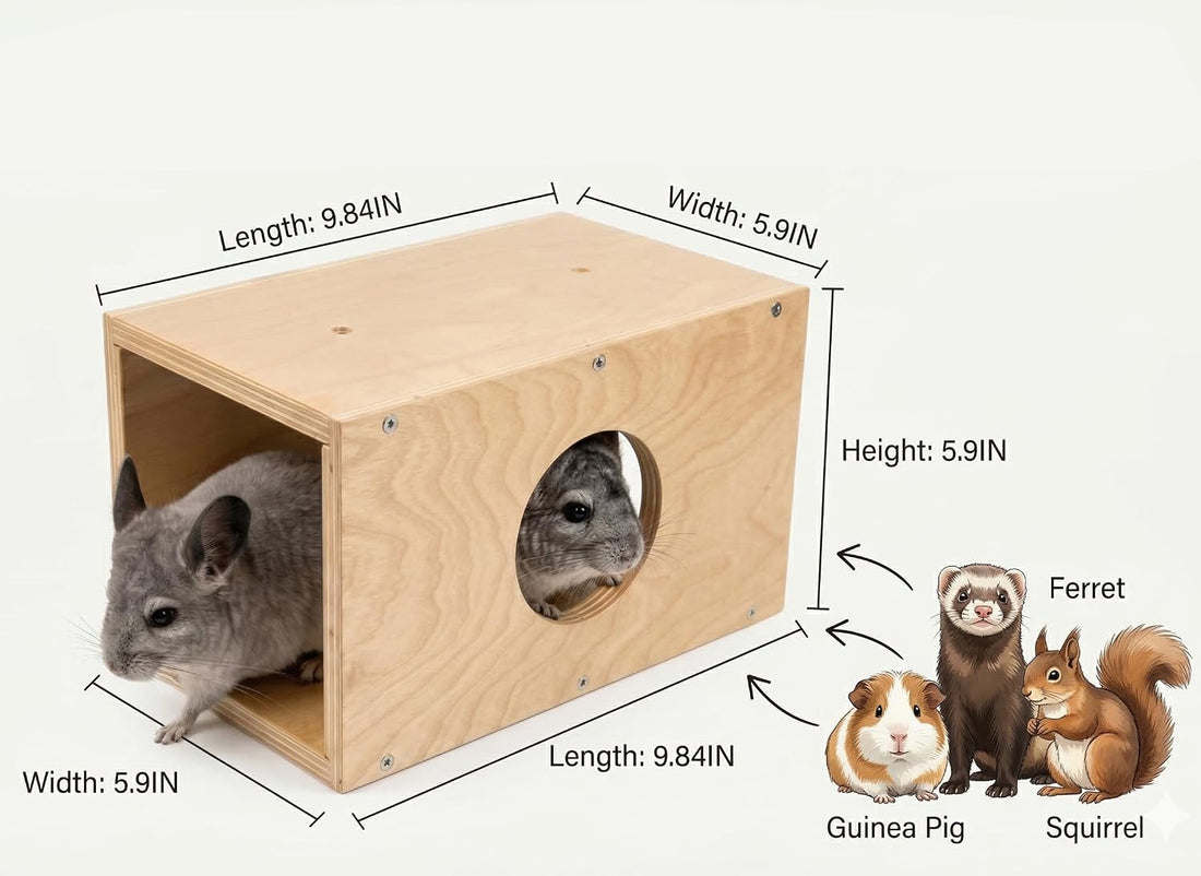 Chinchilla Hanging Wooden Tunnel Toys