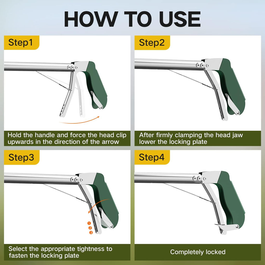 60" Snake Tongs Collapsible Grabber