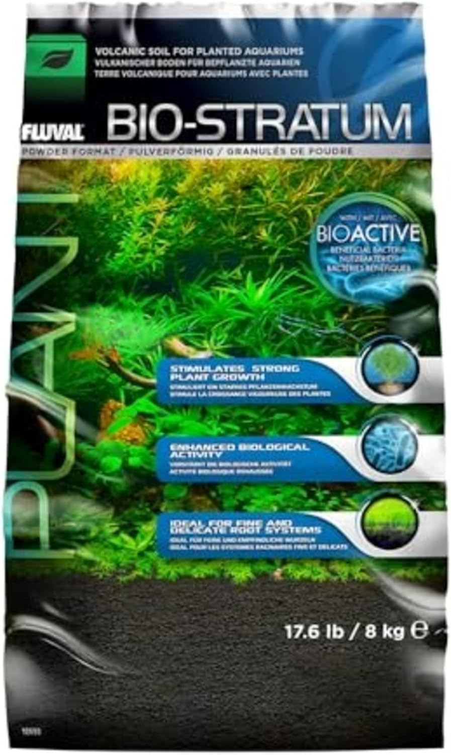 Fluval 12696 Volcanic Soil Bio Stratum for Planted Tanks, 4.4 lbs.