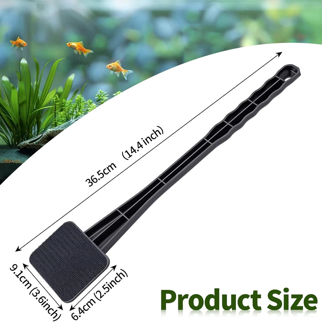 Aquarium Algae Scraper Fish Tank Glass Scrubber Brush Tank Cleaning