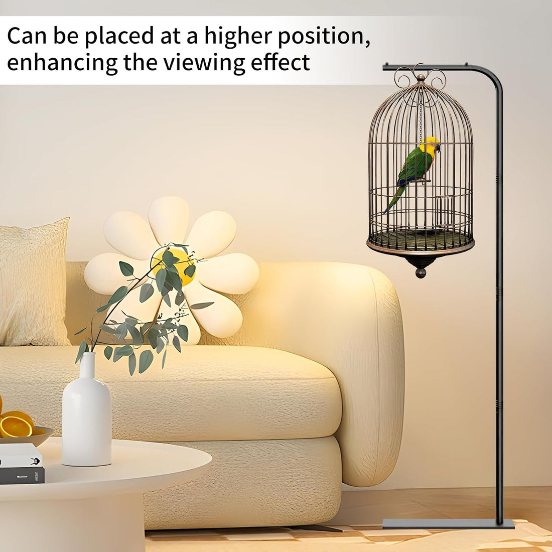 TBTFW 67 Inch High Hanging Bird Cage Stand