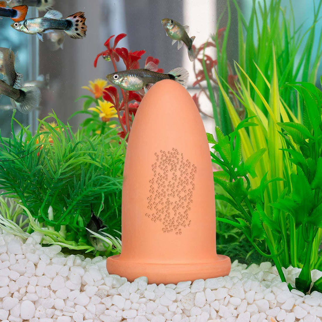 Sosoport Angelfish Spawning Cone Pottery Clay Light Brown