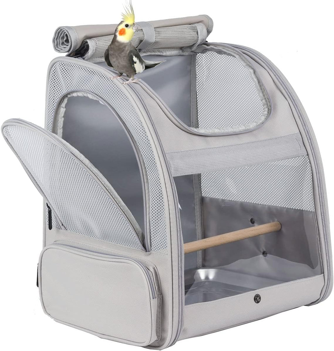 Bird Carrier Backpack with Rope Perch