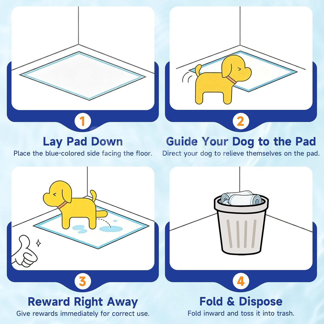Extra Large Dog Pee Pads 100 Pack, Puppy Pads, Extra Absorbent