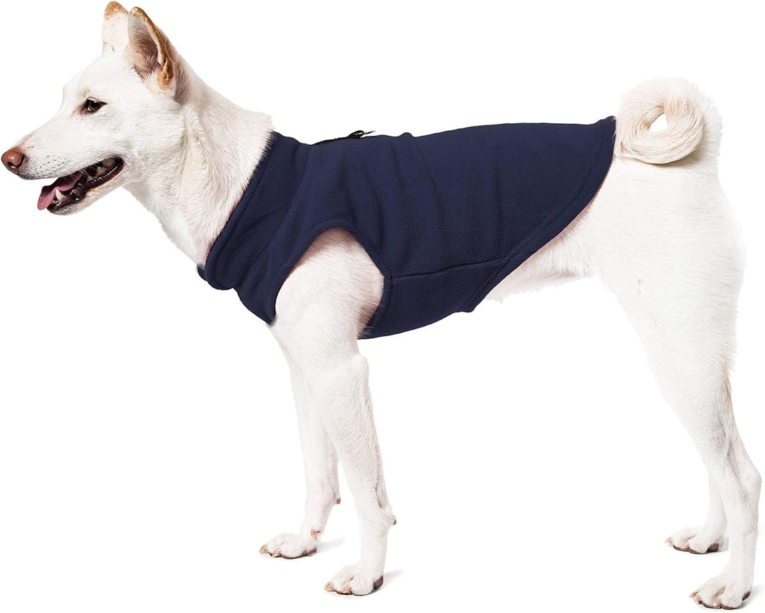 Gooby Fleece Vest Dog Sweater - Lavender, Large
