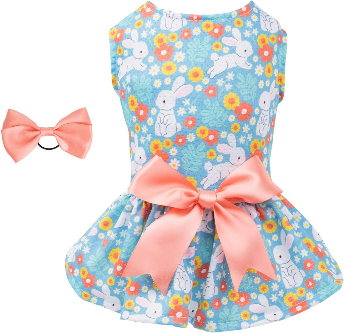 CuteBone Dog Mesh Dress Puppy Sundress Pet Outfit Summer Fashion