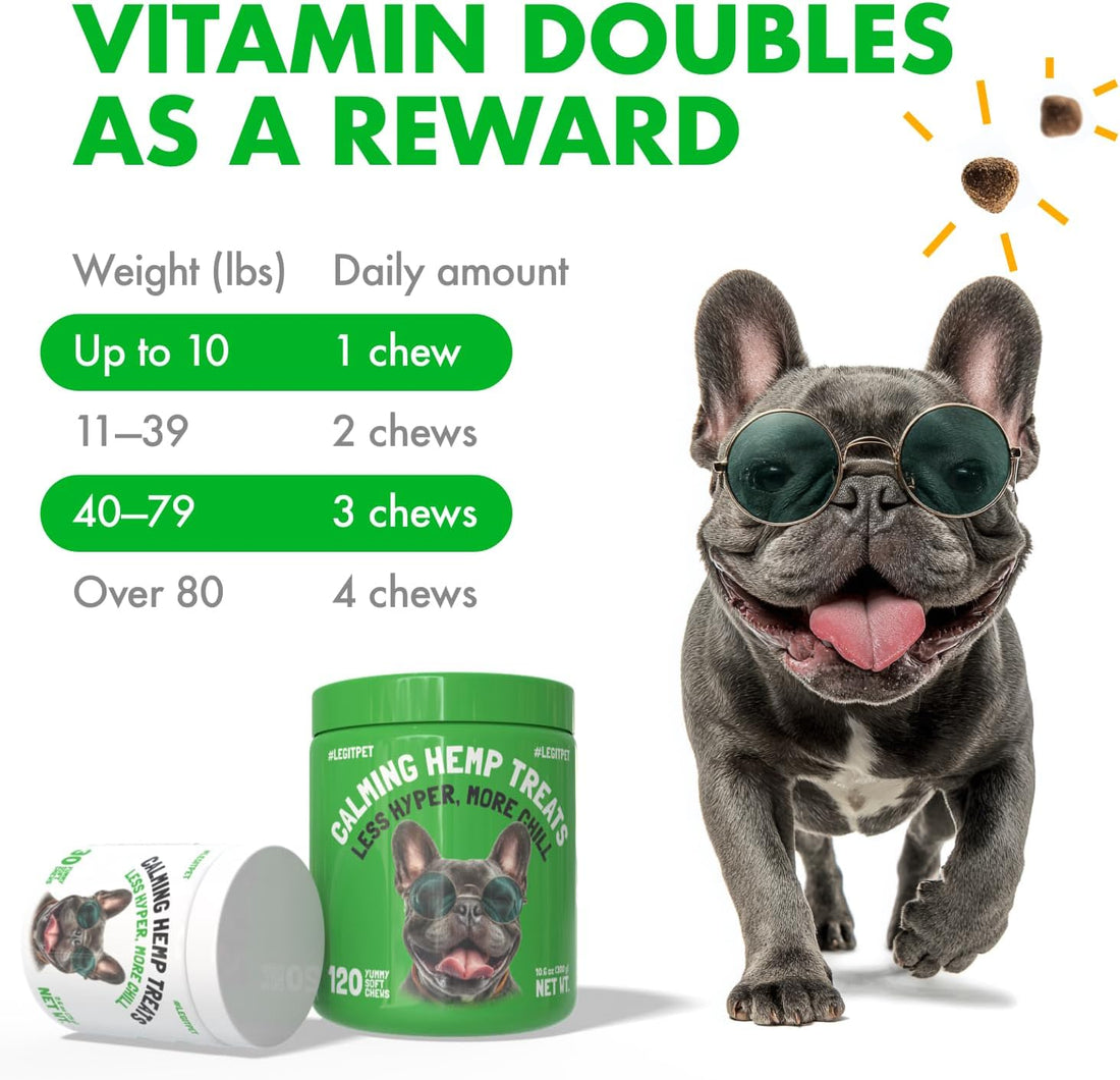 Calming Hemp Treats for Dogs Made in USA Organic Hemp Natural