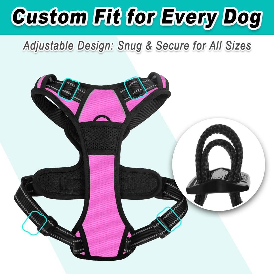 BARKBAY No Pull Pet Harness Dog Harness Adjustable Outdoor Pet Vest