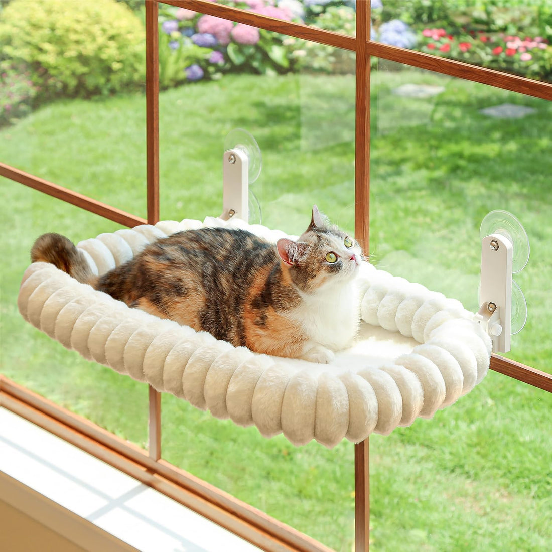 Zakkart SnugCloud Foldable Cat Window Perch - Cordless