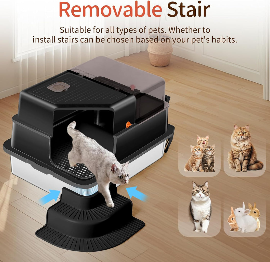 Bartuke XXXL Stainless Steel Litter Box