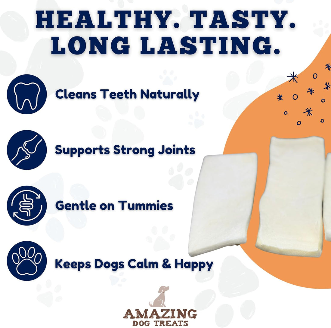Amazing Dog Treats - Beef Cheek Strips Premium Dog Chew - NO Odor