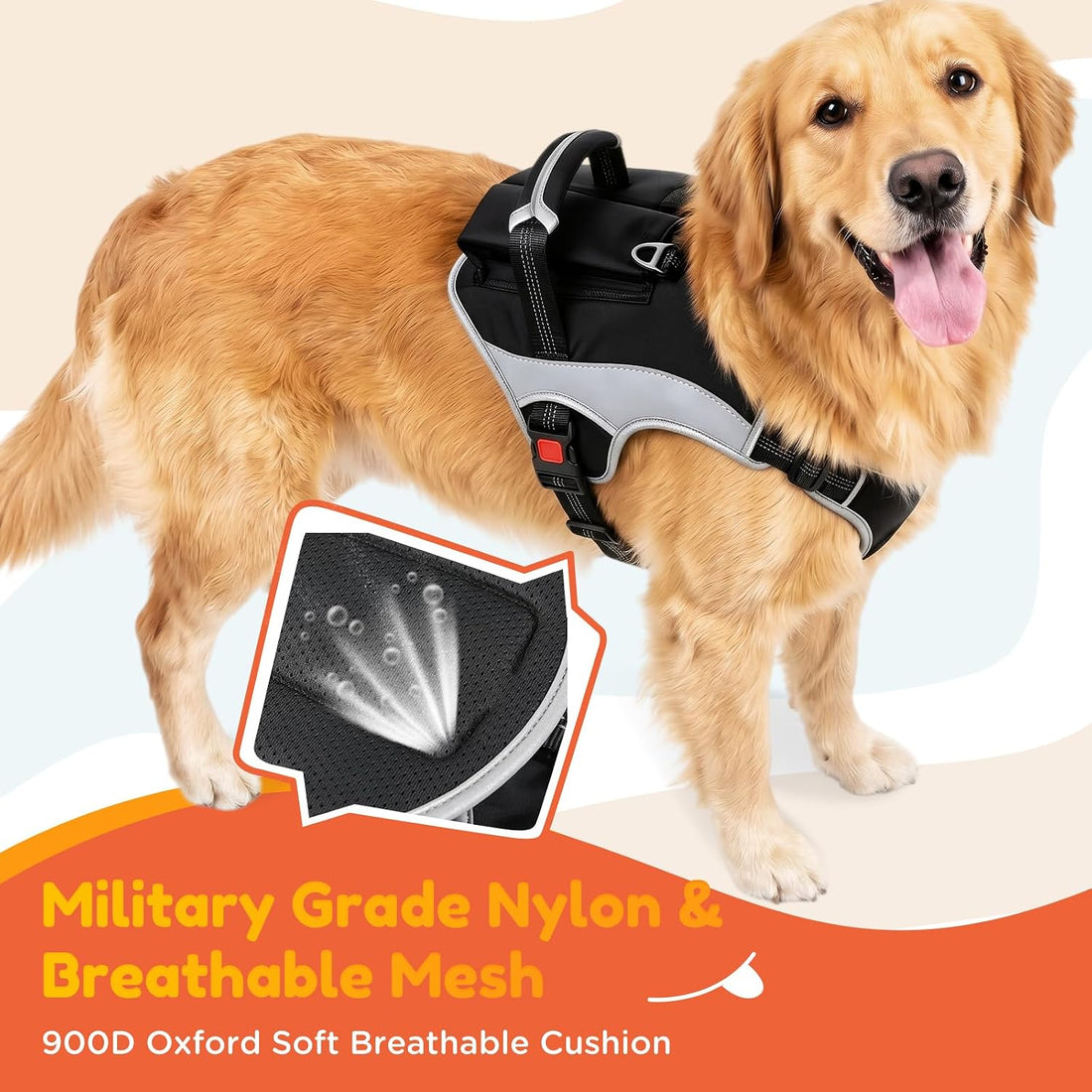 PartsBling Dog Car Harness, Dog Seat Belt Harness for Car