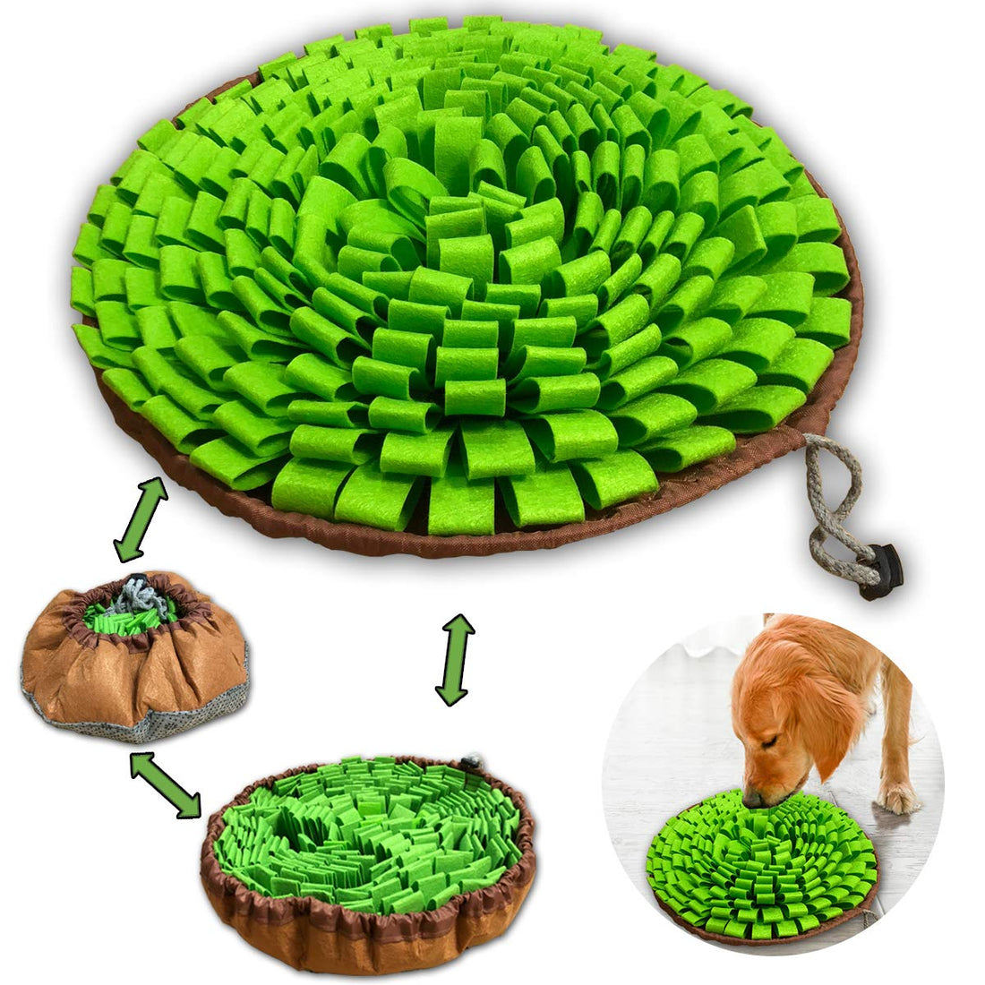 Pet Snuffle Mat for Dogs,Interactive Feed Puzzle