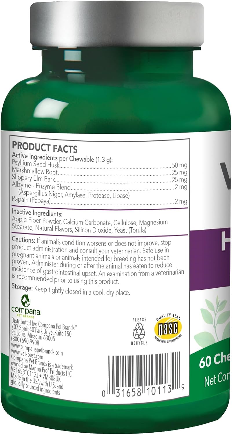 Vet's Best Cat Hairball Relief Chewable Tablets, Relief for Cats