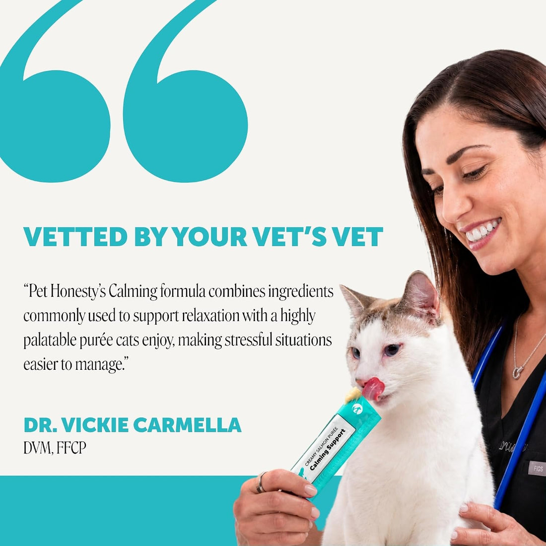 Pet Honesty Vet Backed Cat Calming Supplement Puree, Salmon, 20 Ct
