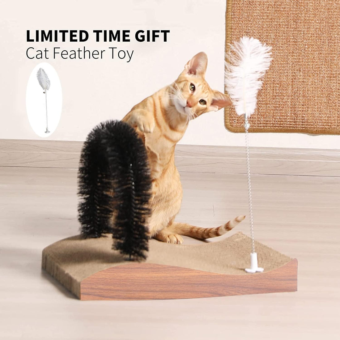 FUKUMARU Cat Self Groomer, 2.0 Version Cat Arch Face Scratcher