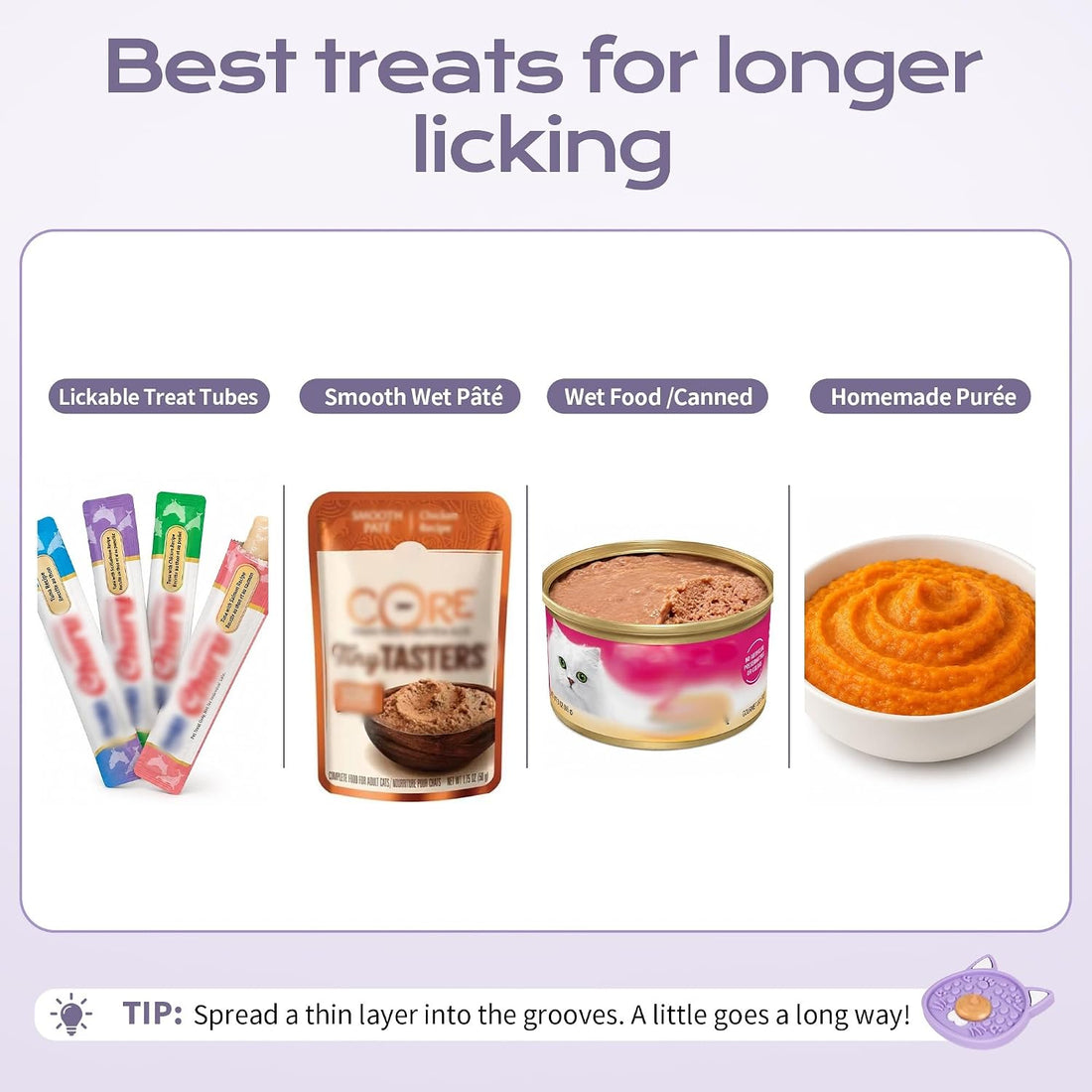 Handheld Cat Lick Mat for Nail Trimming, Cat Grooming Accessory