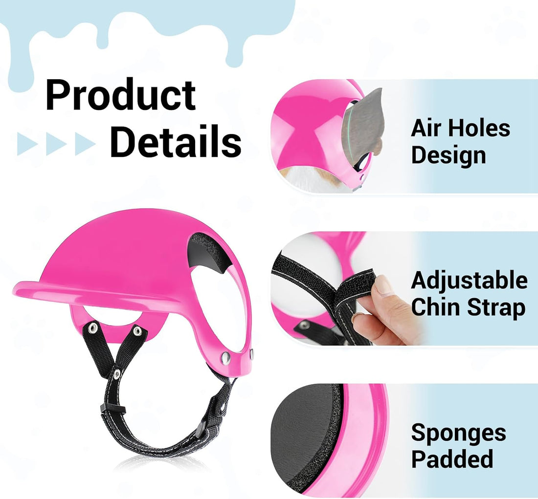 BillionChains Dog Helmet with Goggles