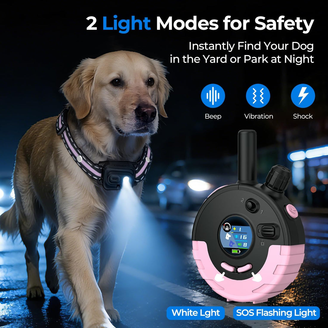 RPZ Dog Shock Collar with Remote, 3300FT Dog Training Collar