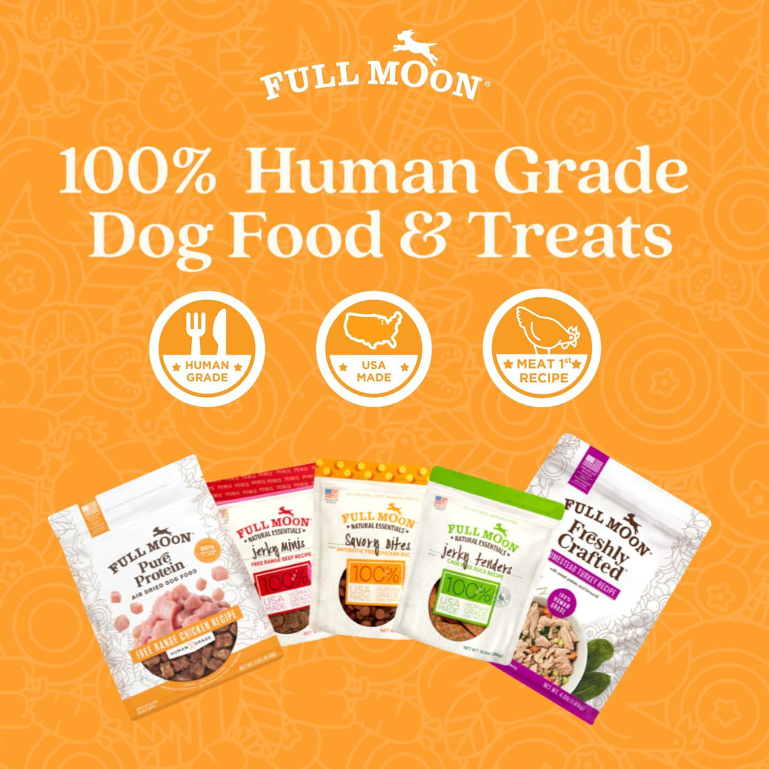 Full Moon All Natural Human Grade Dog Treats