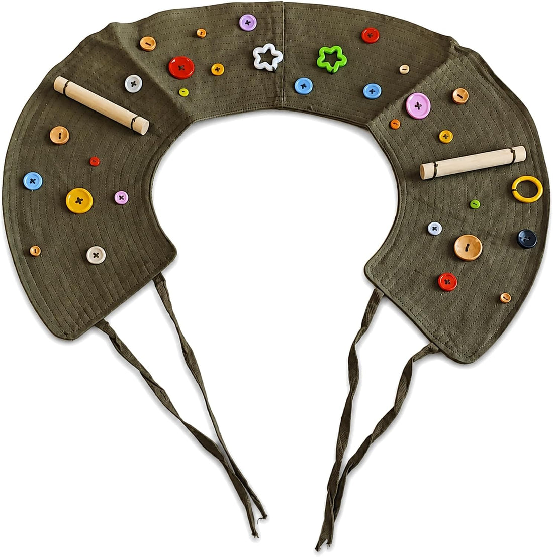 Parrot Shoulder Cape with Two Pine Perches for Bird Training