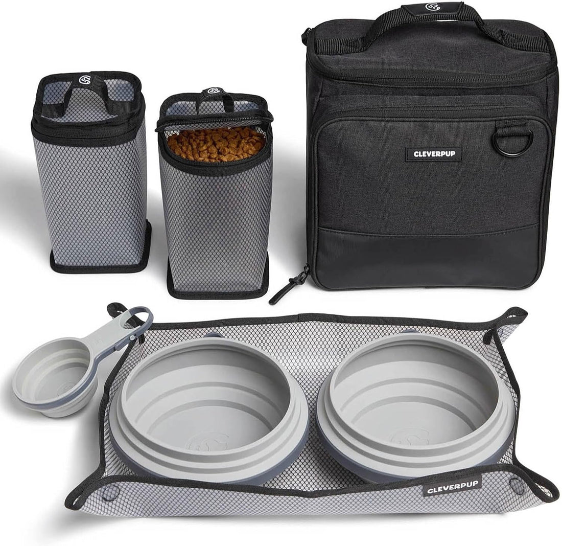 Cleverpup Ultimate Dog Travel Bundle Large 7-piece Bistro Box Dog