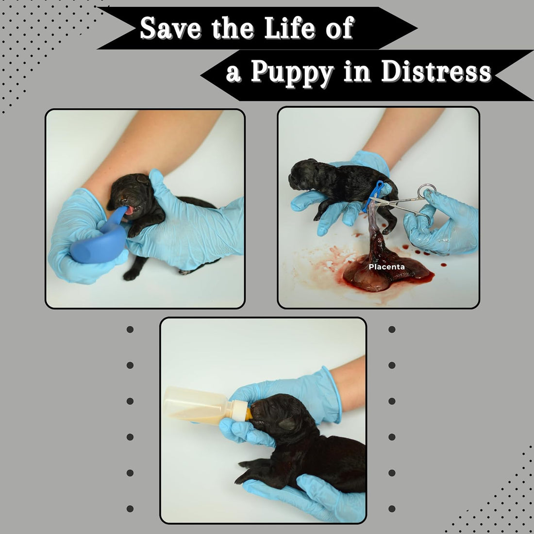 SHEFFIELD SS SHOP Puppy Whelping Supplies 64 Piece Puppy Whelping Kit