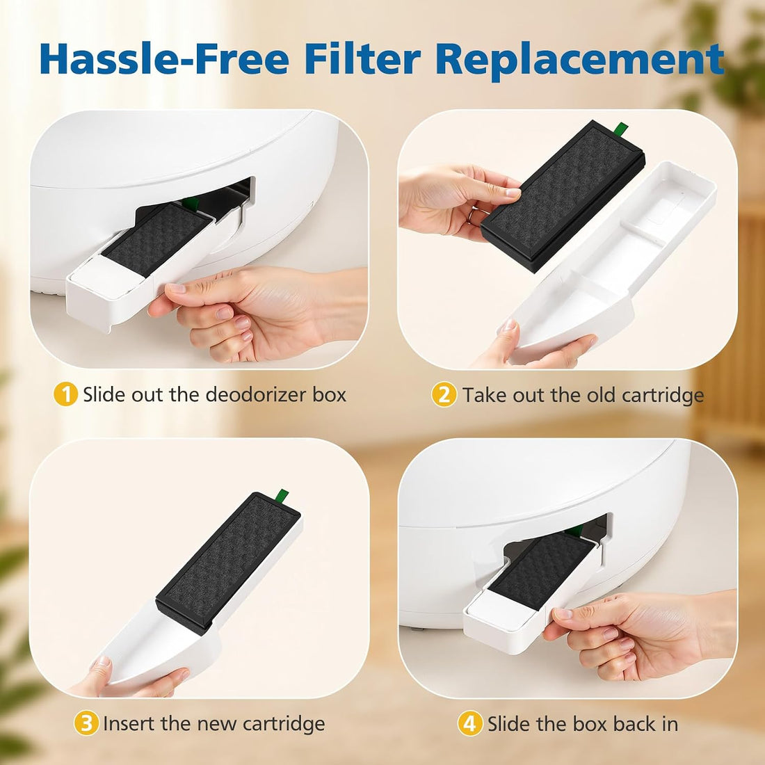 Activated Carbon Filters for PETLIBRO Luma Automatic Cat Litter Box