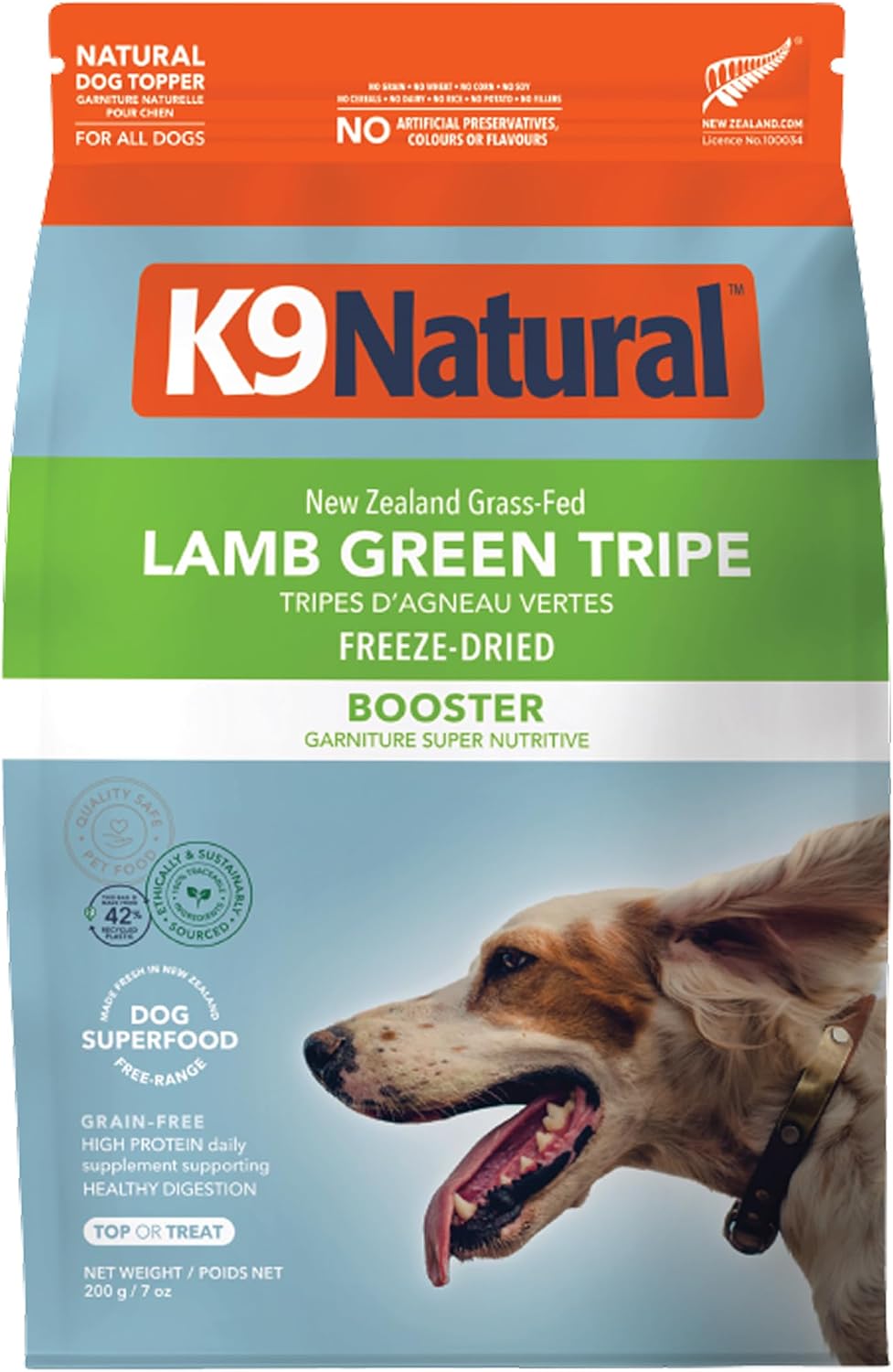 K9 Natural Freeze Dried Dog Food Topper with Verified Ingredients