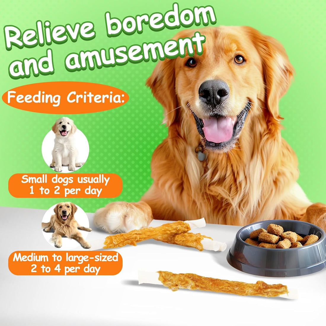 MAQIHAN Chicken Wrapped Rawhide Dog Treats